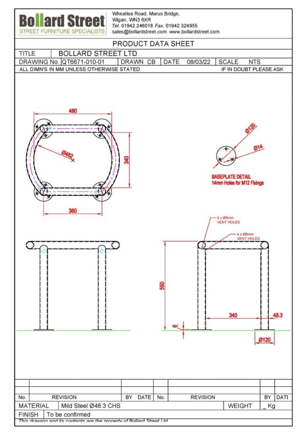 ‘Northumberland’ design EV protector