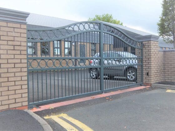 Ornate manual swing gate