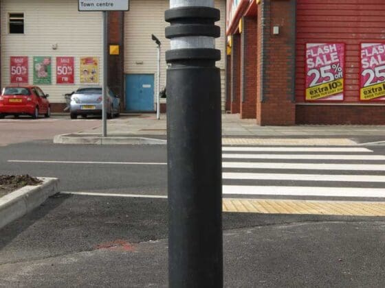 Plastic Supermarket Bollard Removable