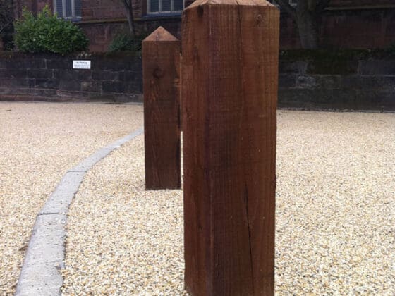 Softwood Pointed, with Dark Stain