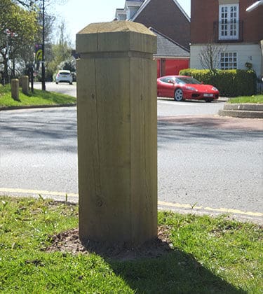 Softwood chamfered top with rebate