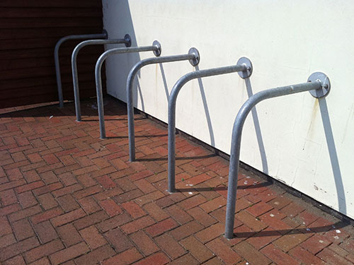 Wall fixed tubular stand Bollard Street