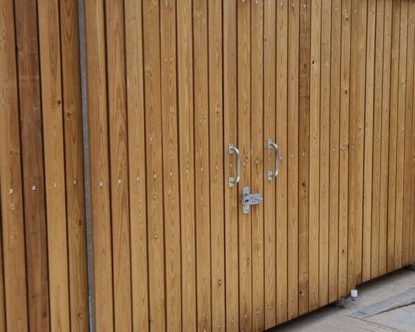 Sedum roof commercial bin store