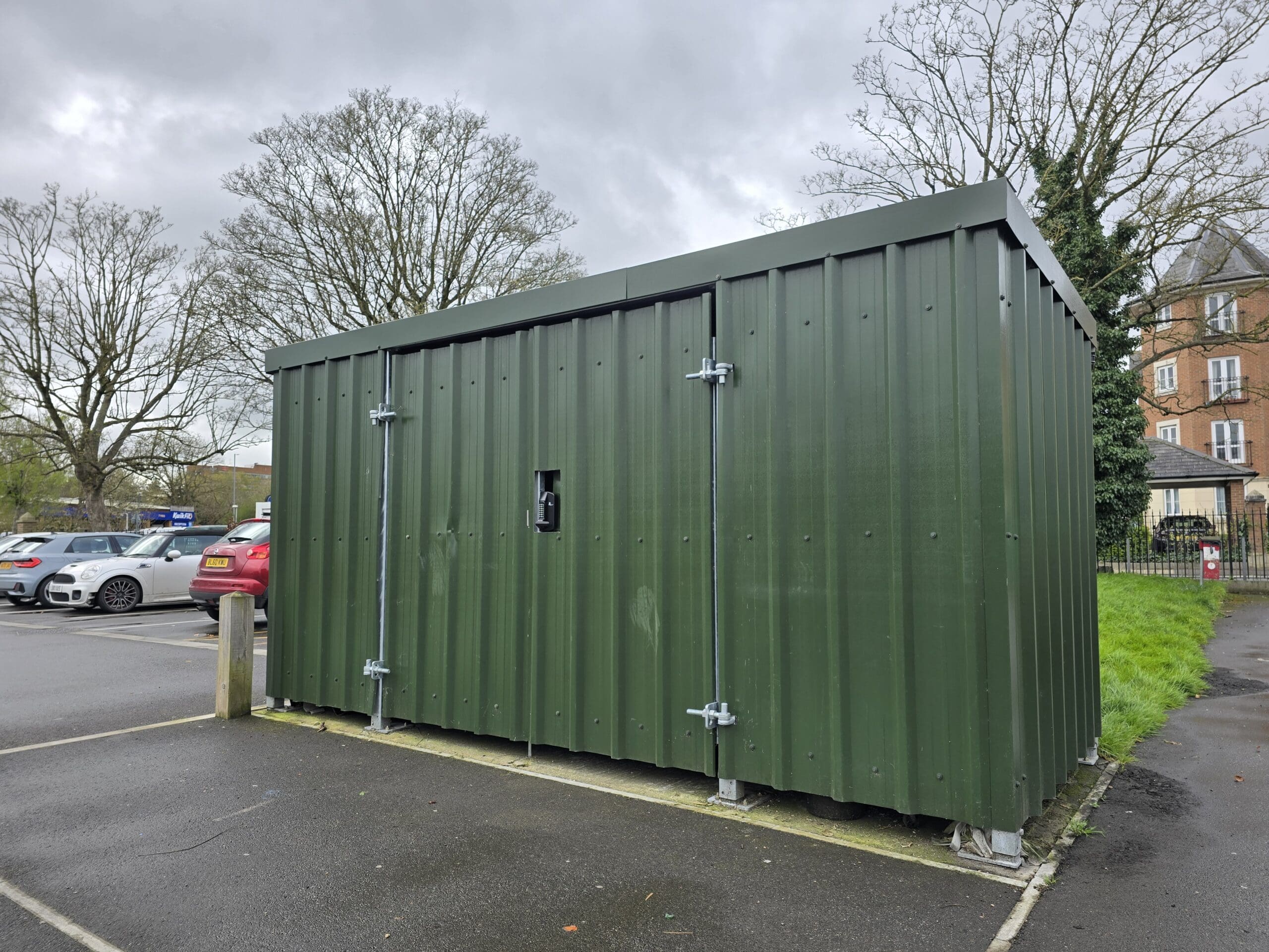 Metal clad commercial bin store