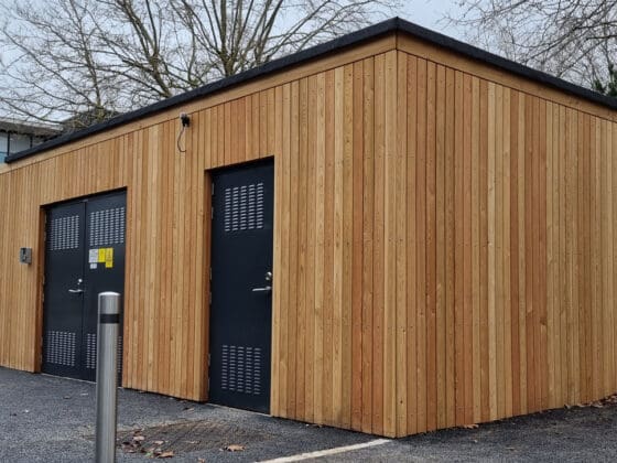 Bespoke bin store cladding