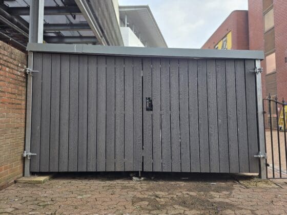 Composite clad bin store